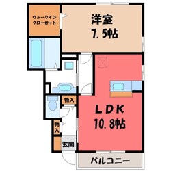 イエロー アイリス Bの物件間取画像